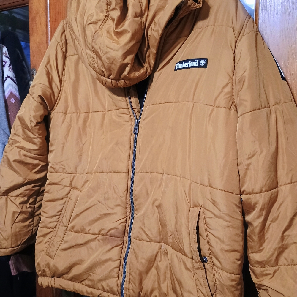 Timberland Kids Brown Puffer Jacket